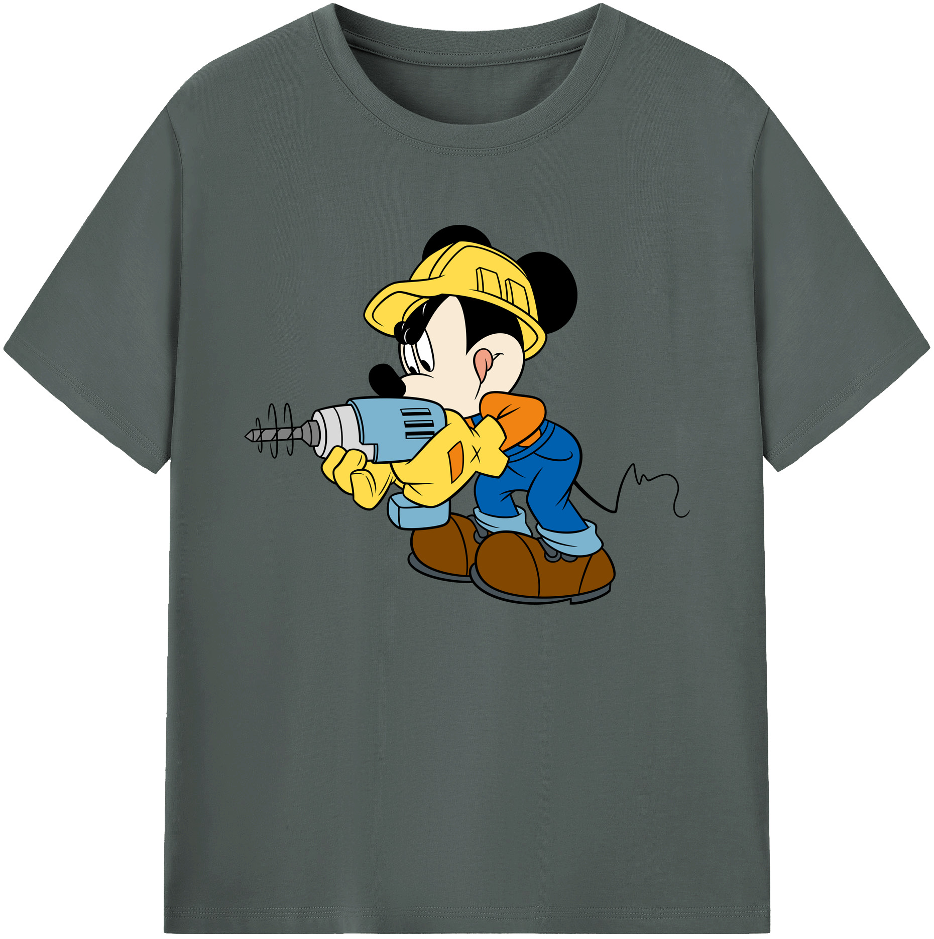 ミッキーマウス Mickey Mouse 綿100％ メンズ半袖Tシャツ｜肌触りやわらか＆通気性